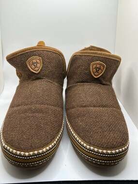 Ariat Women's Multi-Color Striped Heel Fleece-Lined Bootie Slippers